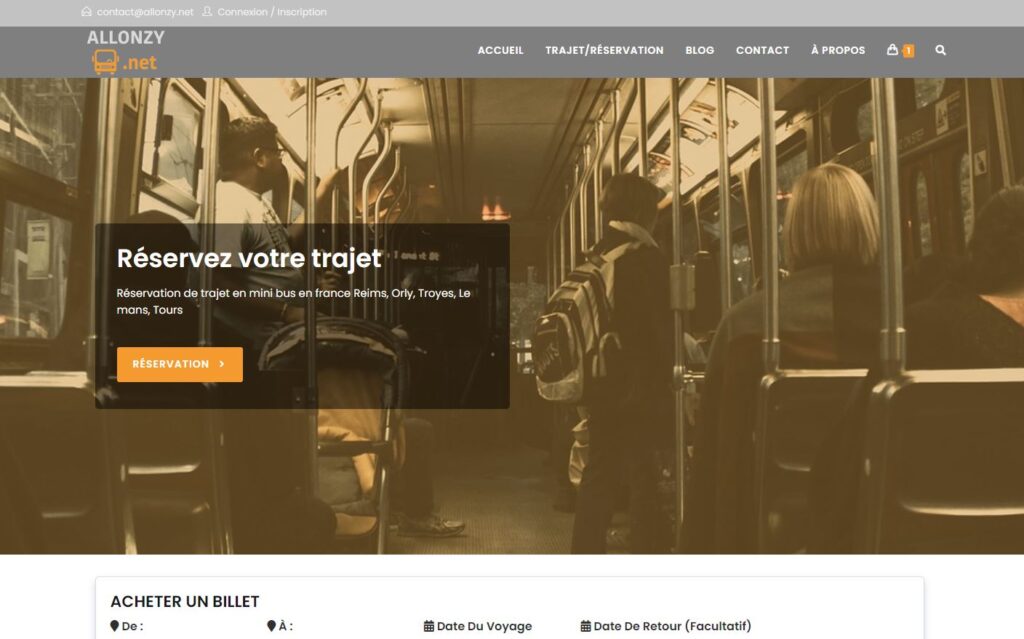 Site web logistique et transport