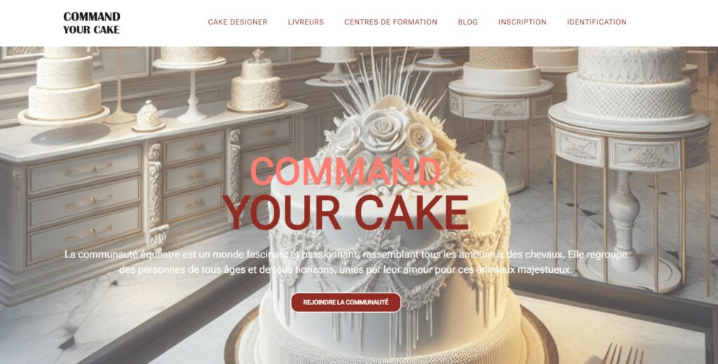 Plateforme collaborative cake designer club